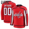 Barn Ishockey Washington Capitals tröja med eget tryck Fanatics Premium 2024-25 Röd Hemma